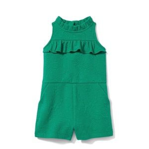 Janie and Jack Emerald Green Romper